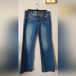 Jeans Girls Vanilla Jeans low rise blue straight legs good condition pockets
